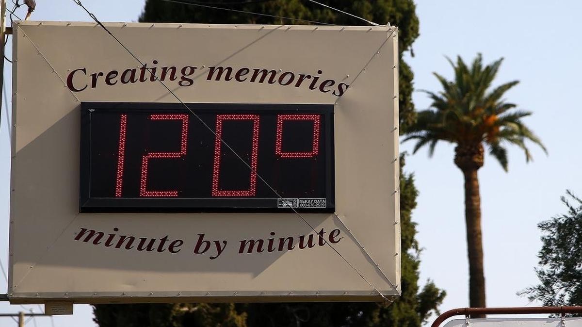 Temperatures hit 120 degrees in June in Phoenix, Arizona.