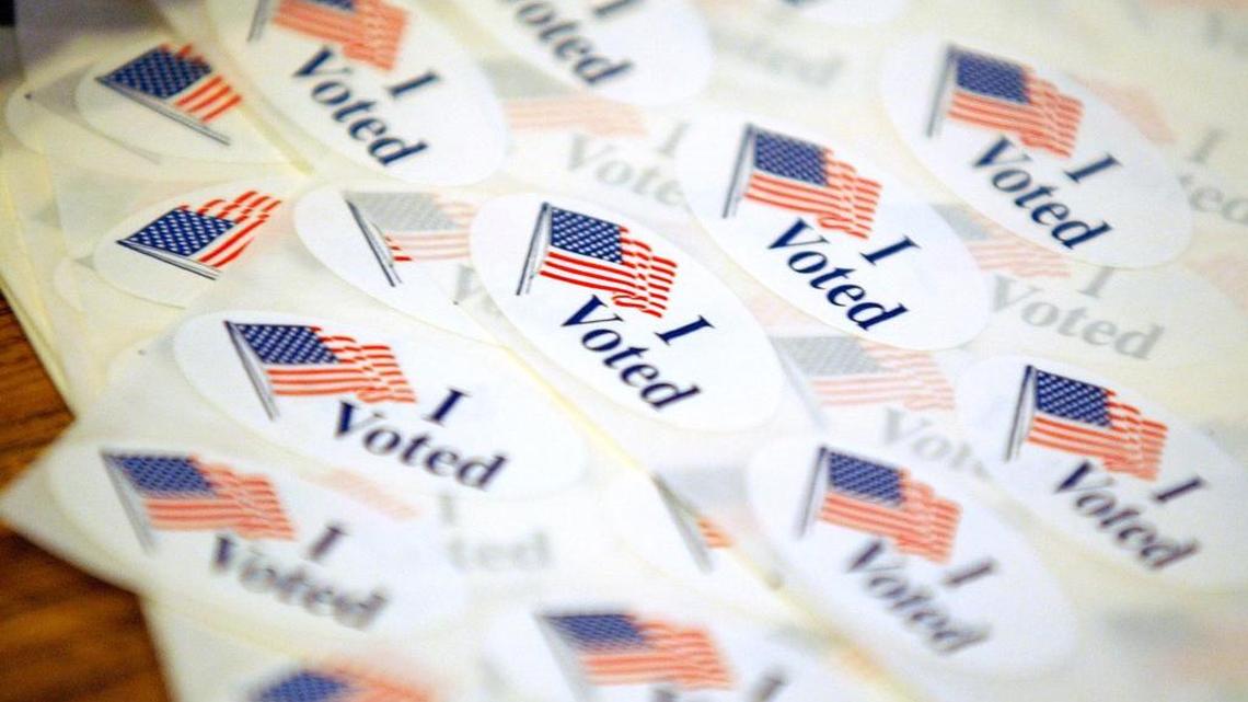 “I Voted” stickers are shown in this 2008 file photo.