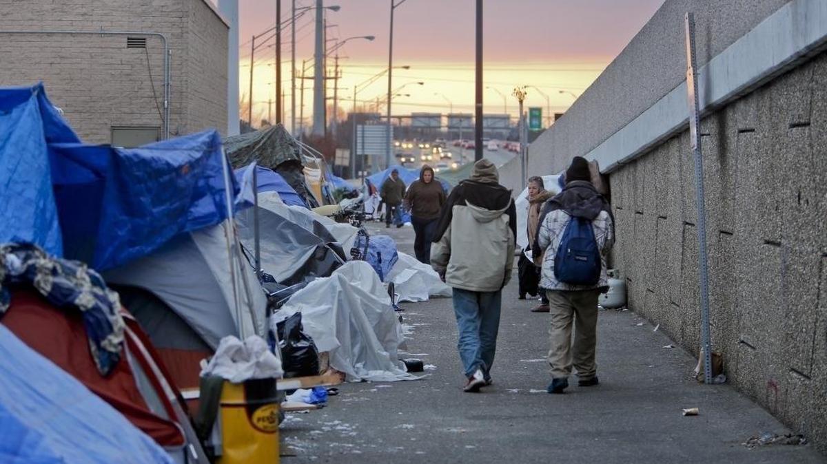 The Boise homeless encampment called Cooper Court, pictured in November 2015, was cleared by police last winter because the campers violated the city’s anti-camping ordinance.