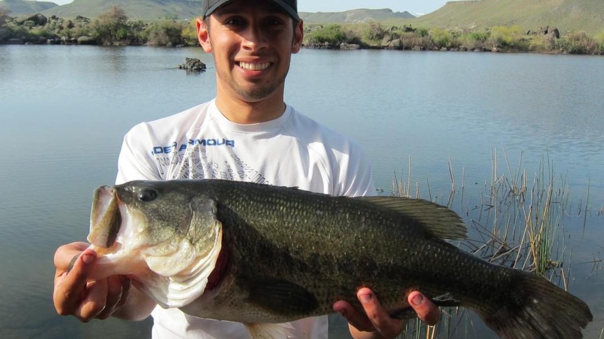 Jordan Rodriguez shows off the biggest bass of his life. Send your whopper fish stories and photos to outdoors@idahostatesman.com.