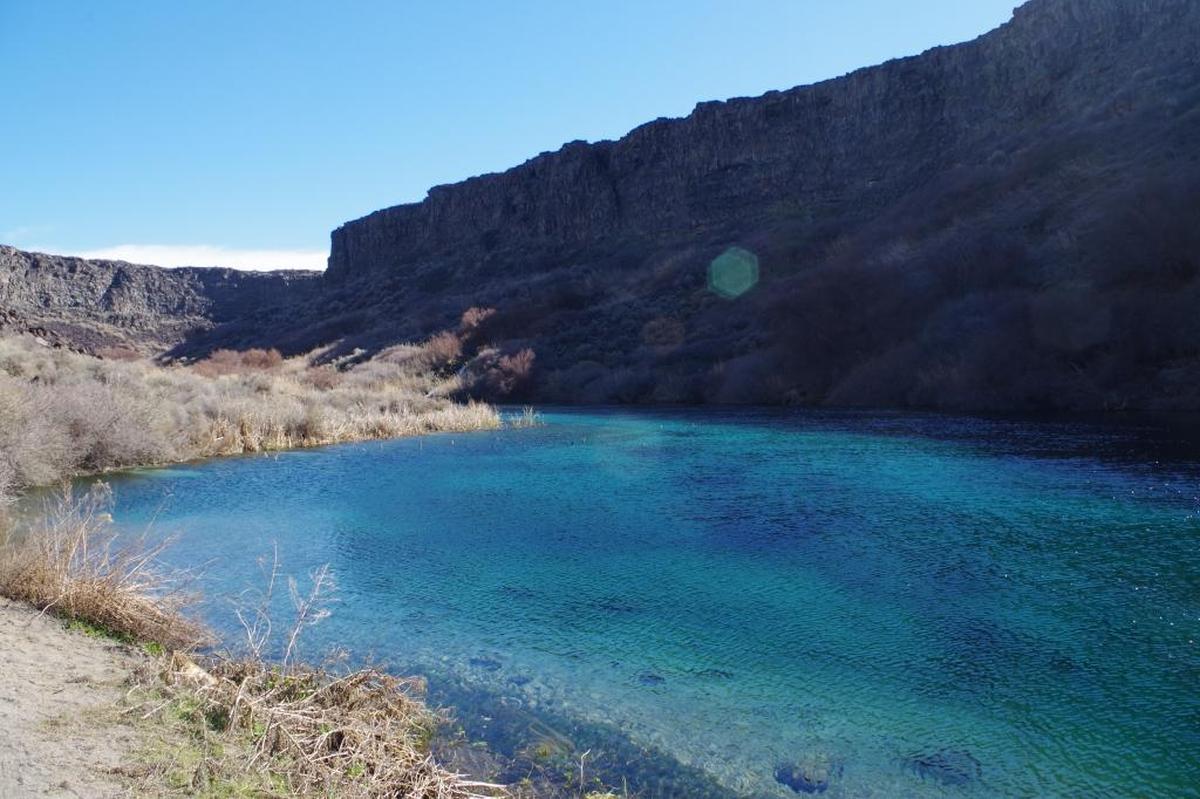 The cobalt-blue water of Box Springs is something to behold.