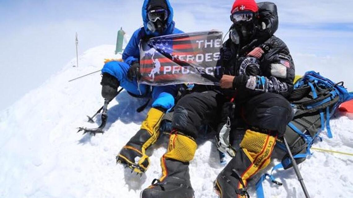 Boise man becomes first combat-wounded veteran to summit Everest