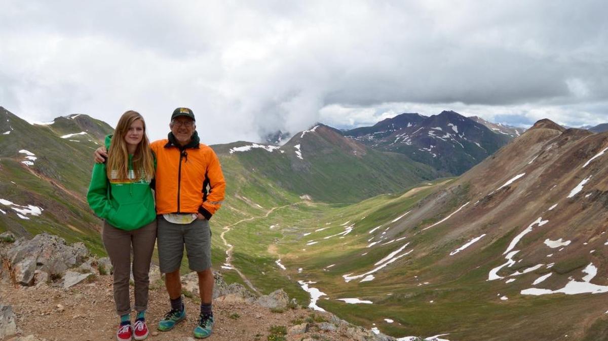 Dennis Ahern and his daughter, Naomi, helped at the Hardock 100 ultra marathon last summer in Colorado. Ahern has completed that race in 45 hours, 40 minutes. The total elevation gain is 33,992 feet.