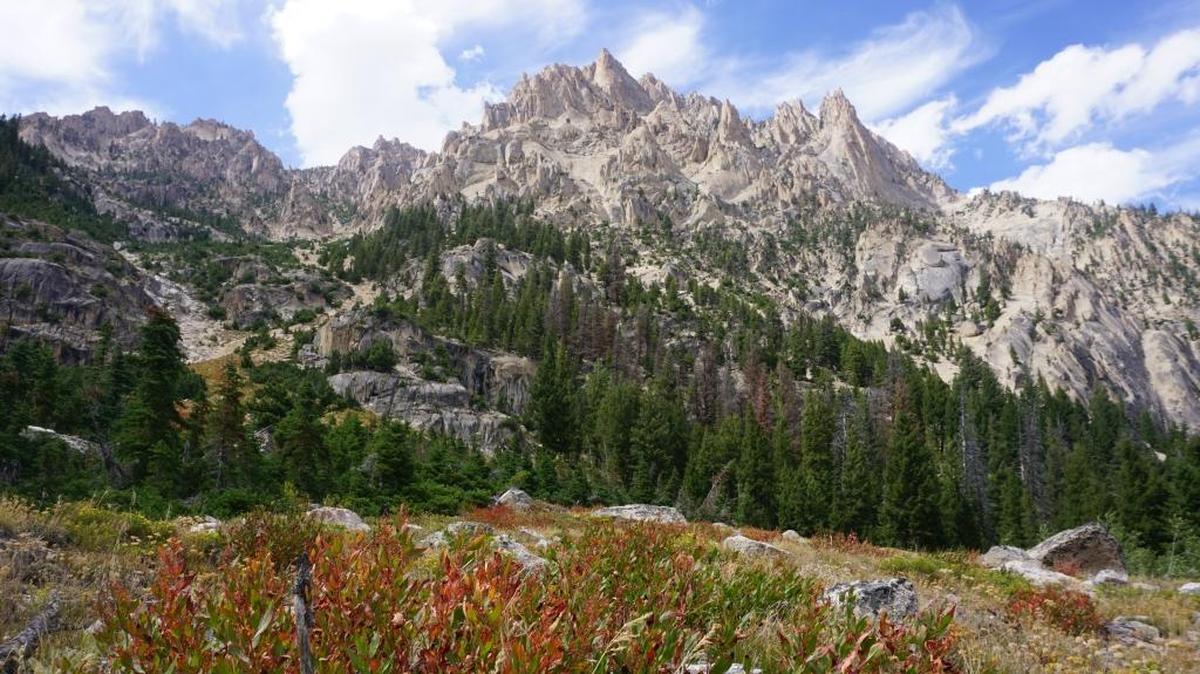 The trail system around Redfish Lake provides stunning views of the Sawtooths.