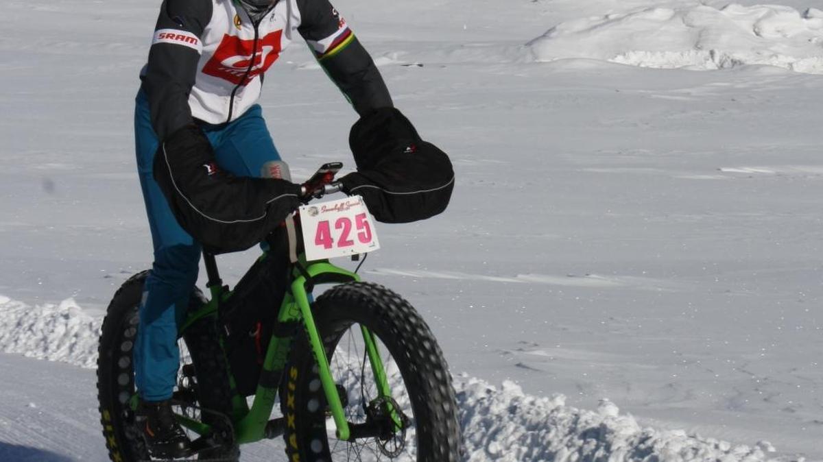 Rebecca Rusch of Ketchum competed in the Snowball Special fat bike race in Sun Valley before heading to Africa. She helped organize the race.