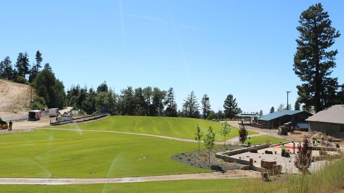 Bogus Basin’s summer improvements include a great lawn and heated patio.
