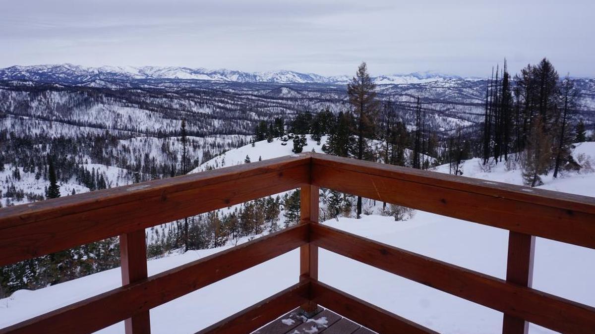 The view from Stargaze Yurt is difficult to beat.