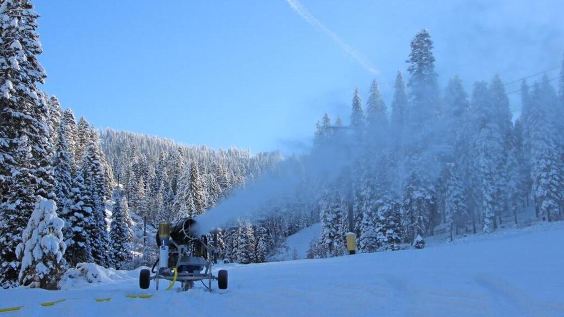 Our major ski areas, already making snow, expect to open in a month or less