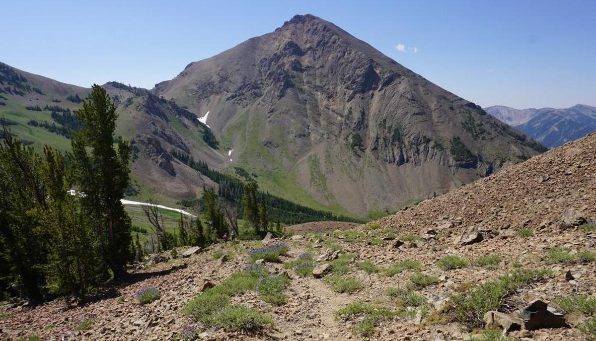Ibex doesn’t get a lot of attention but is a striking peak that dominates the view on the way from West Pass to Ketchum.