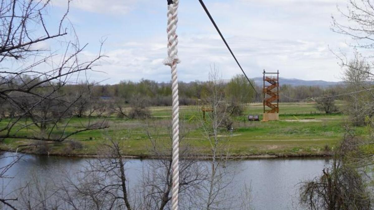 A zip-line attraction will open this spring at Eagle Island State Park.