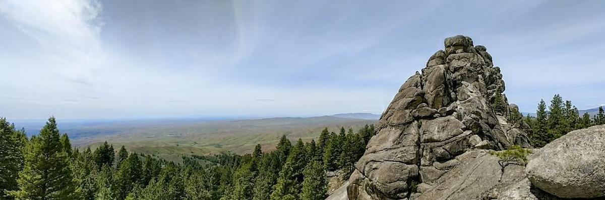 Freddy’s Stack Rock Trail is named for the rock formation at the end of the trail, and for Fred Alleman who donated to make the trail possible.