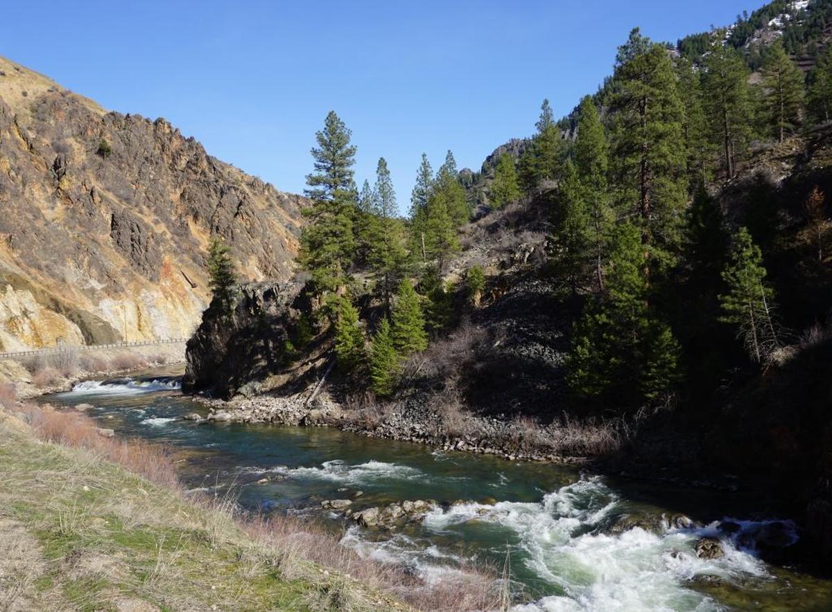 A photo shows part of the South Fork of the Payette River.