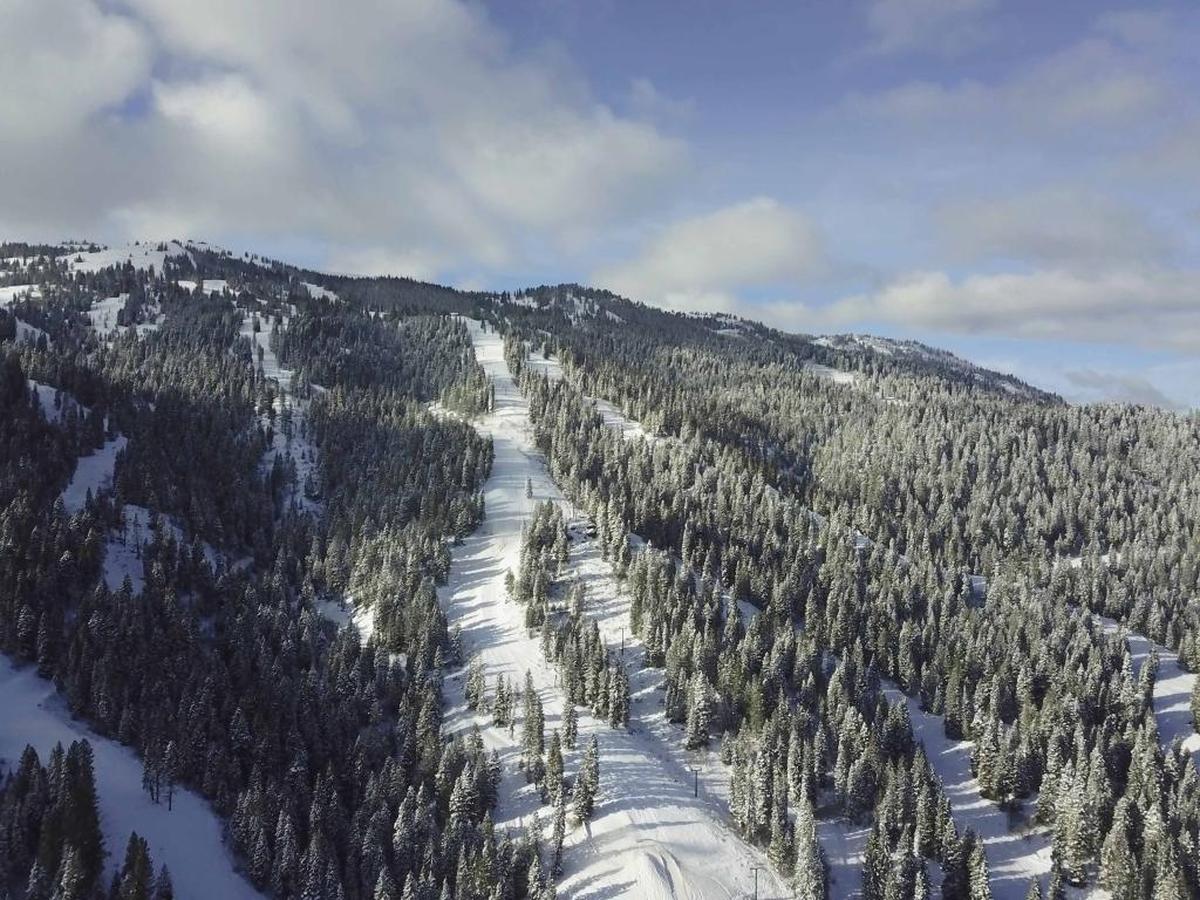Tamarack Resort near Donnelly has a mid-mountain chairlift, which allows it to open just the snowier, upper half of the mountain.