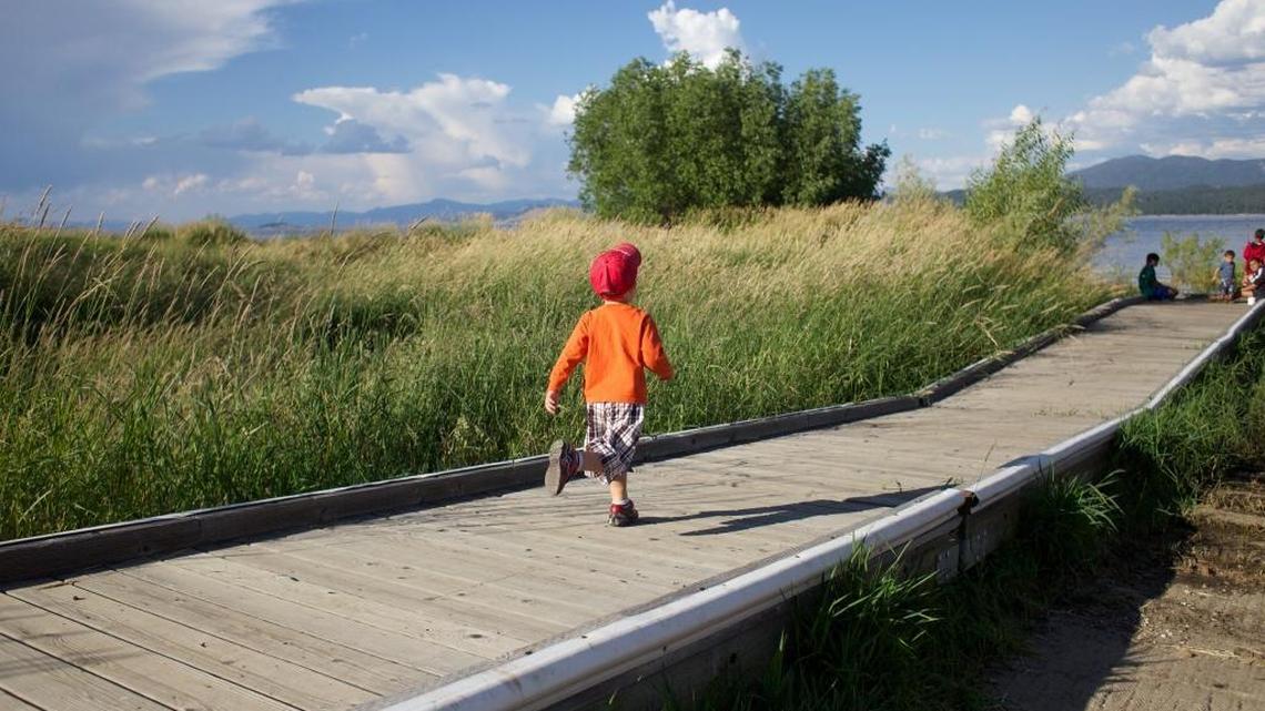 French Creek campground offers the sound of rushing water from the creek and the recreation amentities of nearby Lake Cascade.