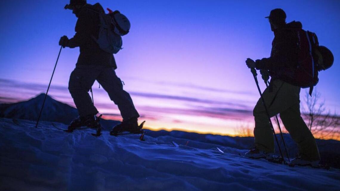 For skiers who skin, it’s uphill all the way, then back down on skis