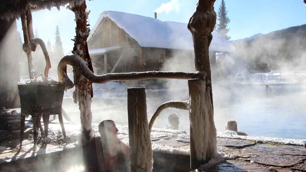 Burgdorf Hot Springs can be accessed by snowmobile in the winter — on your own or by tour.