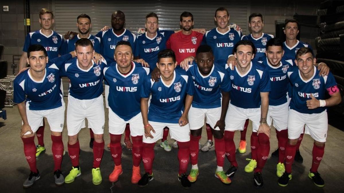 The match between the U.S. National Arena Soccer team, above, and Brazil will be the first match ever held at CenturyLink Arena.