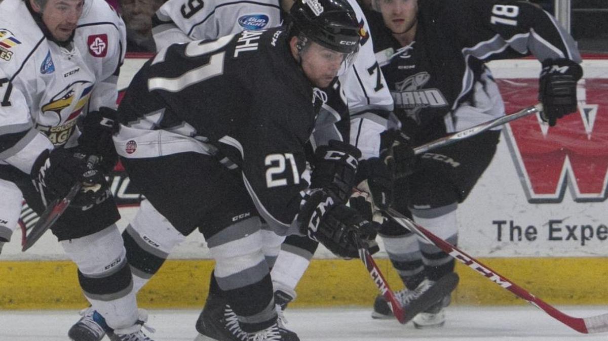 Idaho forward Jefferson Dahl is four points shy of 100 for his ECHL and Steelheads career.