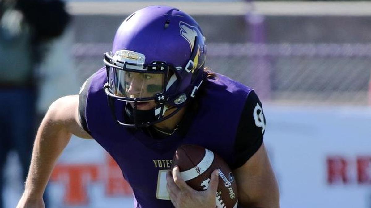College of Idaho quarterback Darius-James Peterson rushed for 230 yards and two touchdowns and passed for 224 yards and two more scores in a 59-27 win over Montana Western on Oct. 14 in Caldwell.