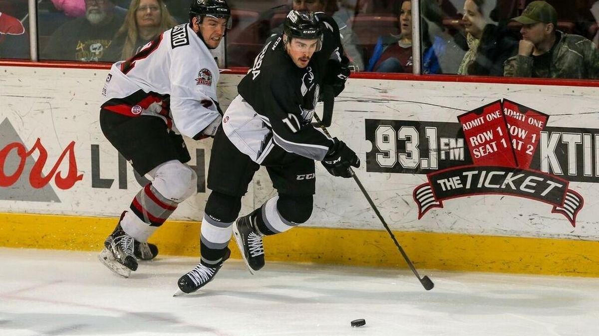 Idaho forward Joe Basaraba won an NCAA championship at Minnesota-Duluth in 2011 but has appeared in only three playoff games in three seasons as a professional.