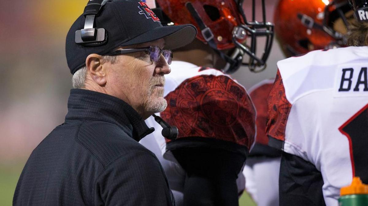 San Diego State coach Rocky Long.