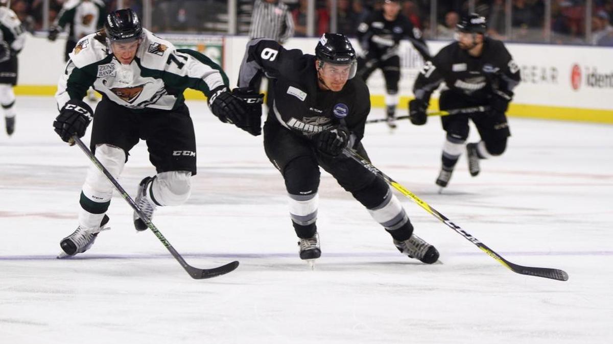 Idaho Steelheads defenseman Joe Faust has scored two goals in four games this season.