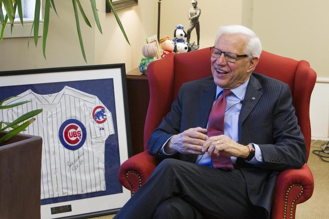 Boise State President Bob Kustra announced his retirement last week. He’ll start a baseball program for the Broncos as one of his last major acts. He’s a fan of the sport, as evidenced by the Cubs jersey autographed by Hall of Famer Billy Williams.