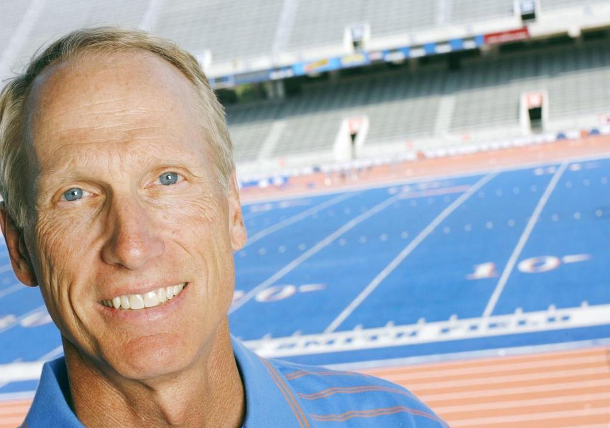 Former Boise State Athletic Director Gene Bleymaier’s legacy includes the blue turf.