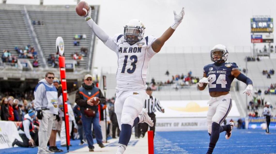 Akron tops Utah State in Famous Idaho Potato Bowl
