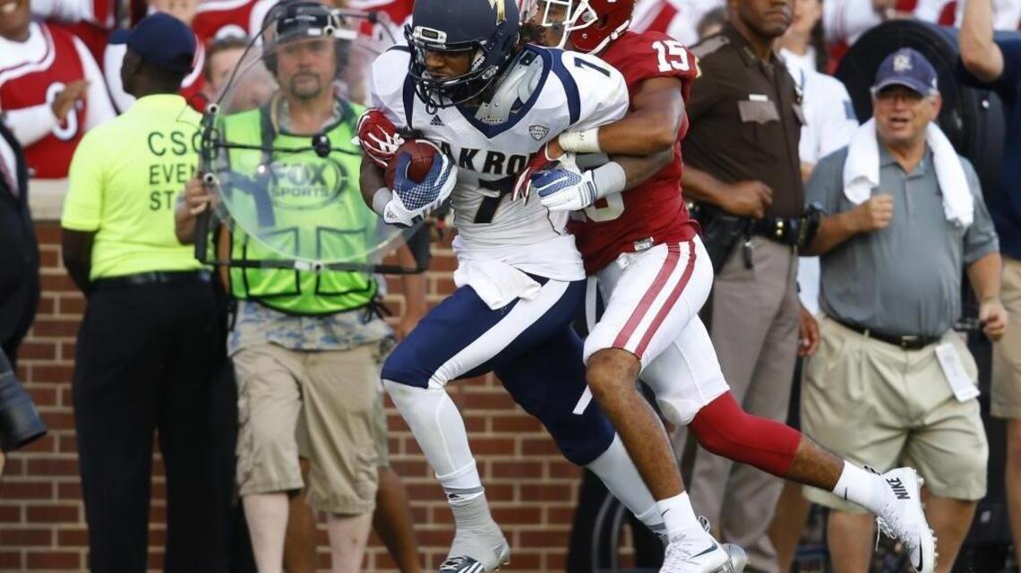 Akron’s Lane breaks out after finally finding position