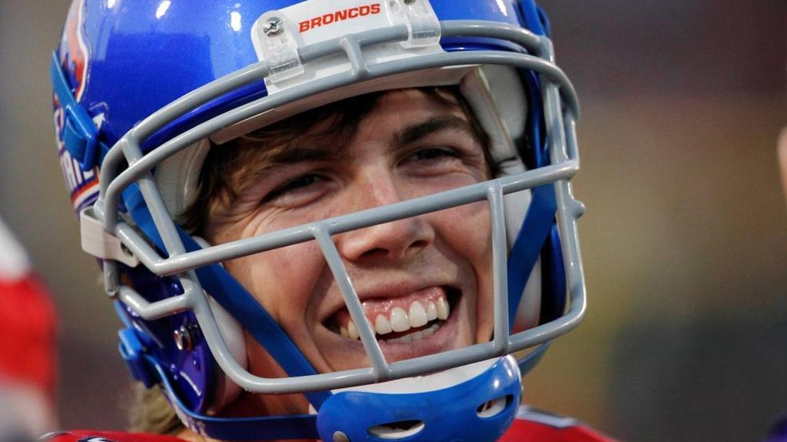 North Squad quarterback Kellen Moore (11) reacts in the second half of the Senior Bowl at Ladd-Peebles Stadium in Mobile, Ala., on Jan. 28, 2012.