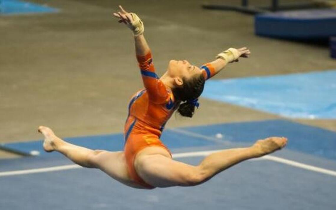 Boise State gymnastics sets season high score, beats BYU in home opener