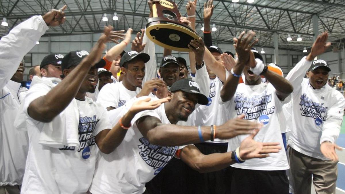 The Florida men won the NCAA indoor track and field championship in 2012 in Nampa.