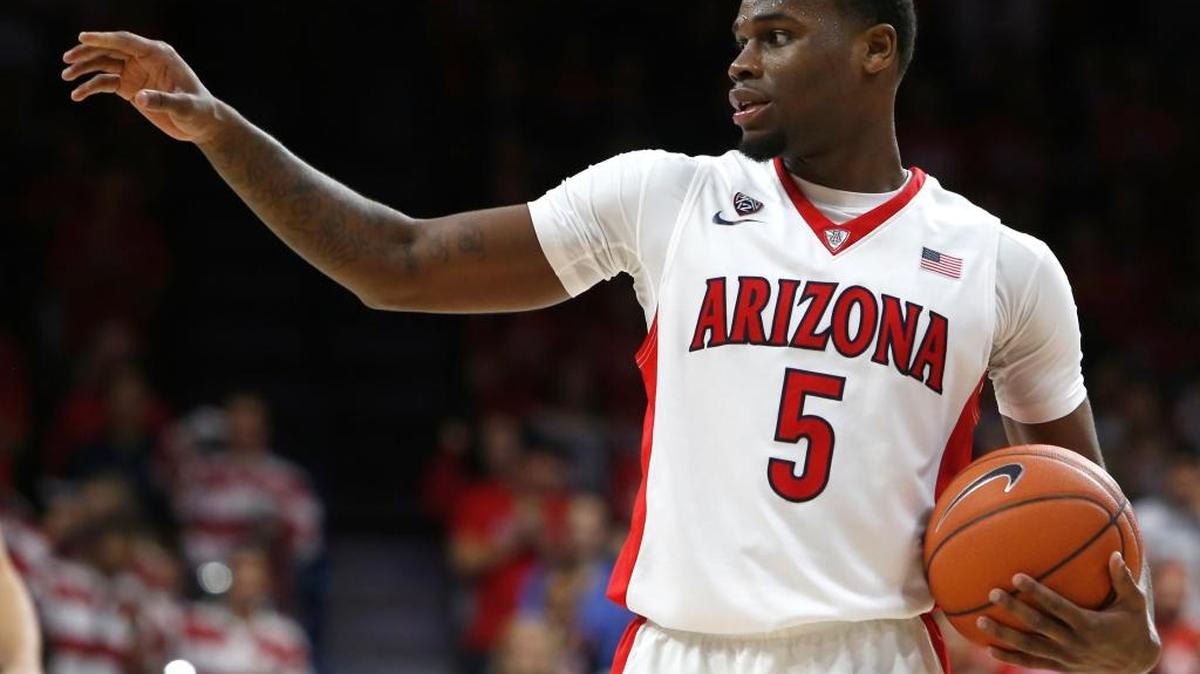 Arizona guard Kadeem Allen during the second half against Chico State on Sunday in Tucson, Ariz. Allen redshirted last season with the Wildcats after transferring from Hutchinson (Kan.) Community College. He was the NJCAA player of the year in 2013-14.
