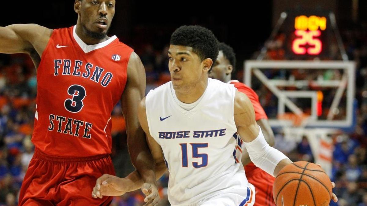 Boise State’s Chandler Hutchison was named first team All-Mountain West on Tuesday. He leads the Broncos in scoring and rebounding.