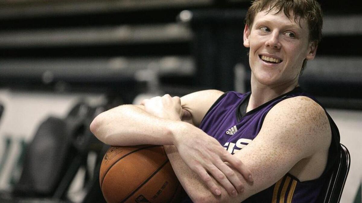 Former Boise State basketball player Coby Karl played professionally with several teams, including the Los Angeles Lakers, above, and the Idaho Stampede of the NBA Development League.