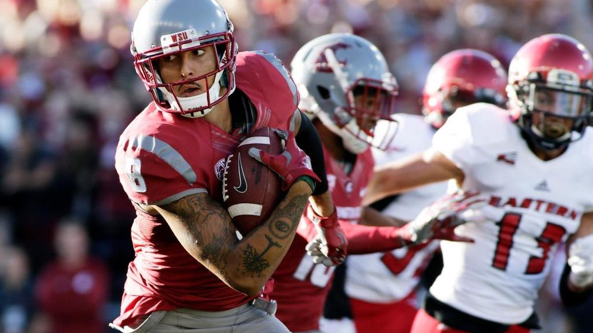 Gabe Marks is Washington State’s all-time receptions leader (237). He’s also fifth in receiving yards (2,667) and third in touchdowns (26), and he’s on pace to break those records this season.