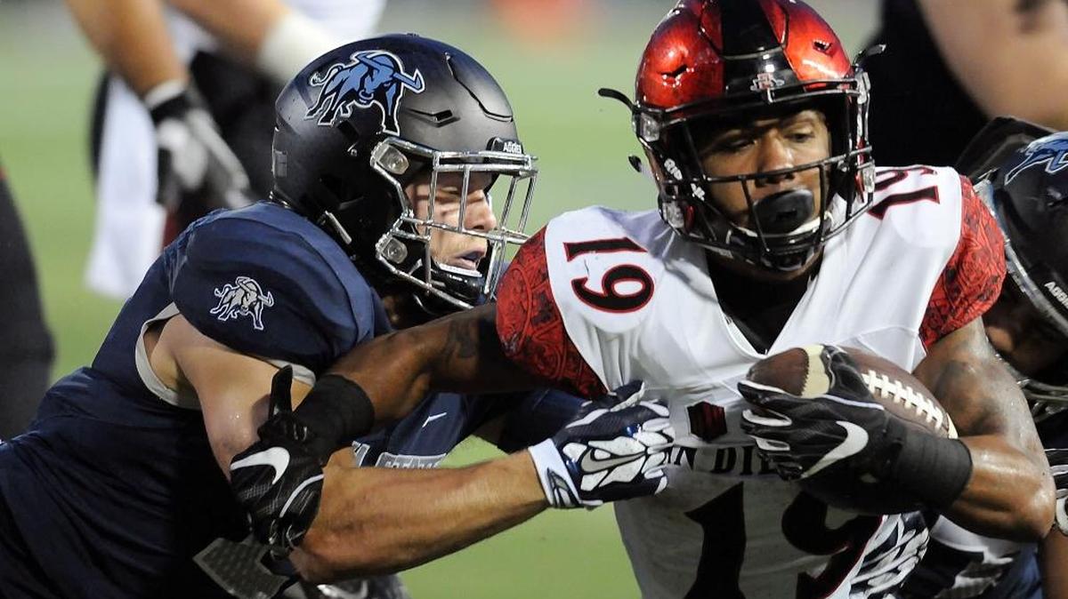 NCAA rushing leader Donnel Pumphrey of San Diego State is a major reason why the Aztecs have a plus-99 point differential in four Mountain West games.