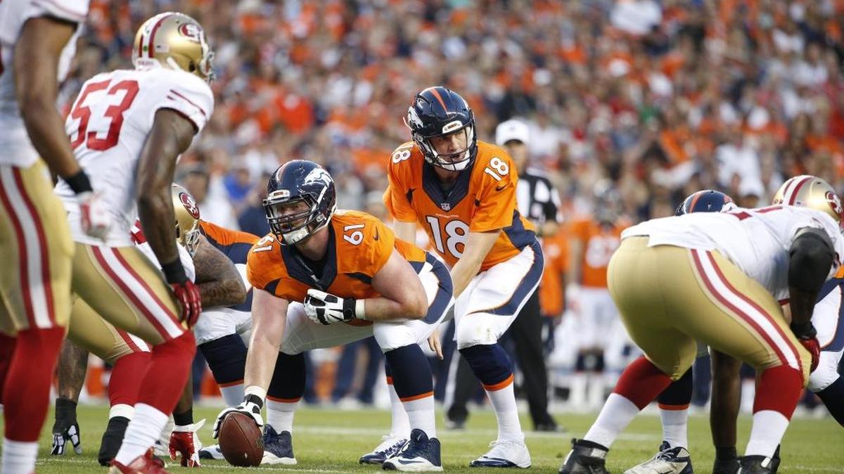 Matt Paradis and Peyton Manning are undefeated so far this season.