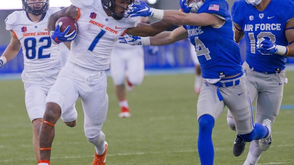 Boise State wide receiver Cedrick Wilson’s stats against New Mexico and Air Force, two secondaries that primarily employ man-to-man defensive schemes: 13 catches, 360 yards, four touchdowns.