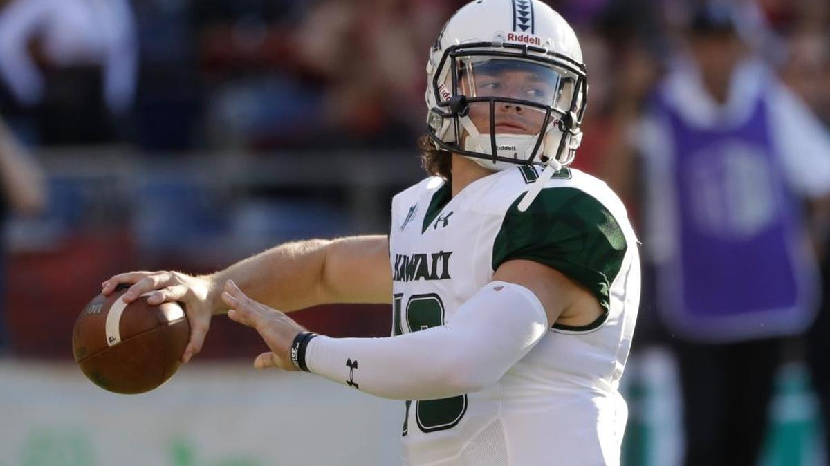 Hawaii quarterback Dru Brown has thrown for 1,551 yards, nine touchdowns and six interceptions in nine games (six starts) this season. He also has 196 net rushing yards and three TDs.