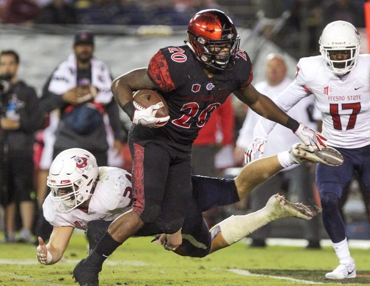 The Seahawks selected San Diego State’s All-American running back Rashaad Penny with the 27th pick in Thursday's NFL draft. Penny led the nation in rushing yards last season.