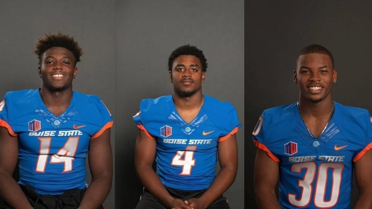 Marquis Hendrix, left, Donzale Roddie and Darreon Jackson