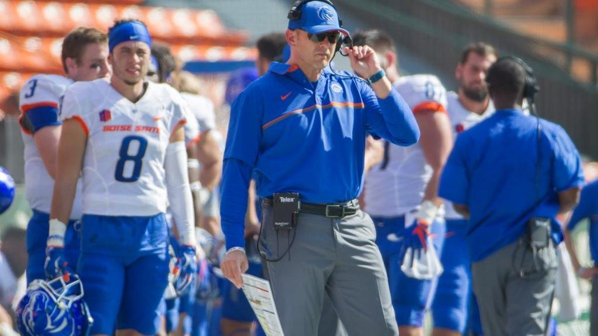When asked whether he had interviewed with Oregon or if he had continued interest in the job, Boise State coach Bryan Harsin said: “This is really about the bowl game, and that’s main focus right now. We just got this information, we’re processing all of that, that’s all we’re focused on at this point. So our coaches are preparing to head out on the road and recruit again, that’s the next step for us. That’s really all we’re talking about today, and I want to make sure everybody knows how excited we are to go play Baylor.”