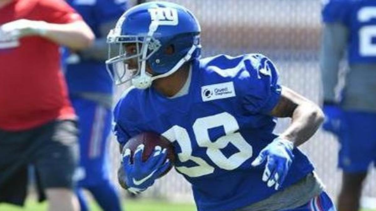 Former Boise State cornerback Donte Deayon has impressed during New York Giants organized team activities. Seen here Tuesday at the team’s practice facility in New Jersey, he calls it “really exciting” to make plays at the next level.