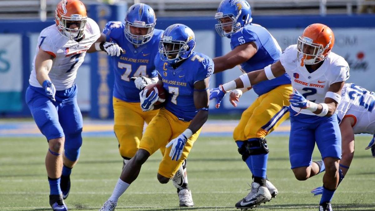 NEW NCAA BOWL RULE The NCAA approved a plan Monday that will make teams with 5-7 records eligible for at least two bowl bids — and as many as five — based on their Academic Progress Rates. The five-win teams that could benefit, and their NCAA academic score: Nebraska (985), Kansas State (976), Minnesota (975), San Jose State of the Mountain West and RB Tyler Ervin, above, (975), Illinois (973) and Rice (973). Missouri has an APR of 976, but the program announced Monday it will stay home this bowl season to focus on hiring a new coach.