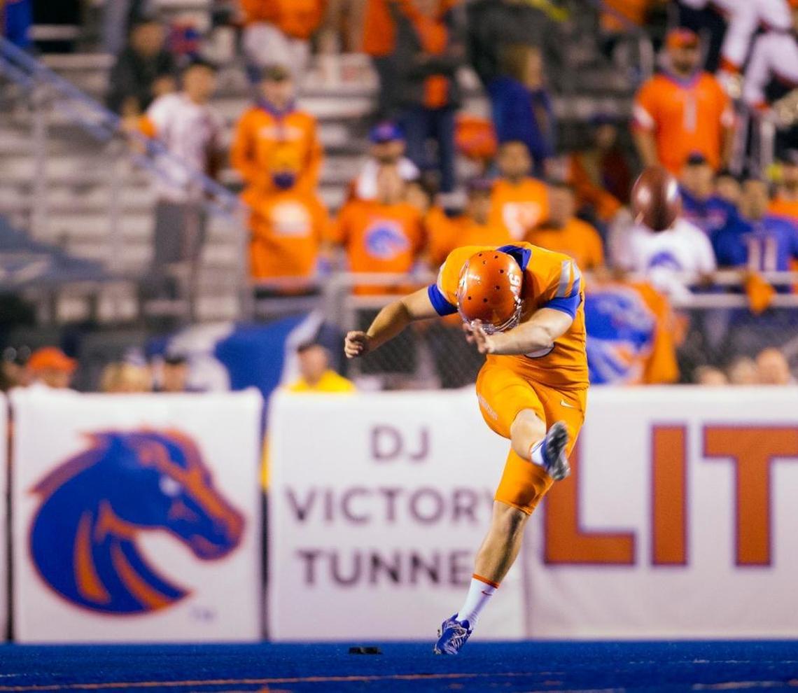Boise State punter/kicker Joel Velazquez made a 52-yard field goal last week. He also is the kickoff specialist and starting punter.