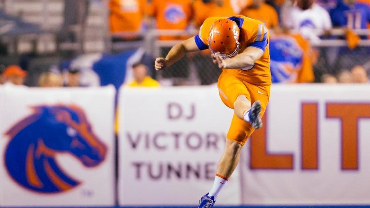Boise State punter/kicker Joel Velazquez made a 52-yard field goal last week. He also is the kickoff specialist and starting punter.