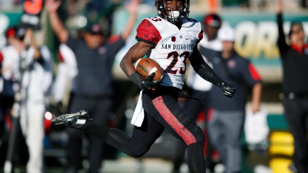San Diego State DB Damontae Kazee, the Mountain West Defensive Player of the Year, has scored on an interception and a punt return this season.