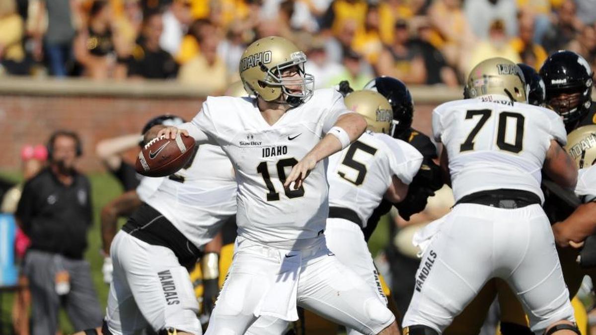 Idaho senior quarterback Matt Linehan won’t play for the Vandals Saturday against Coastal Carolina.